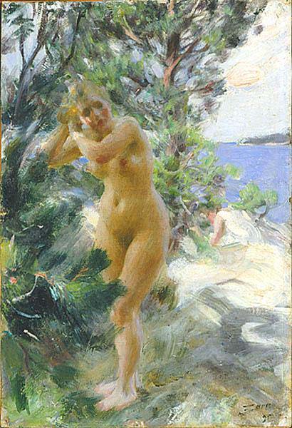 Anders Zorn After the Bath,